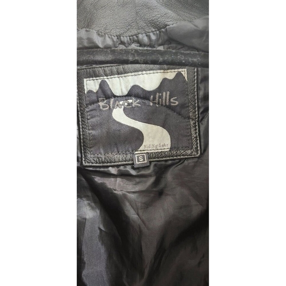 Vintage Black Hills Riding Gear Leather Motorcycle Jacket Women’s Size S - Picture 11 of 16